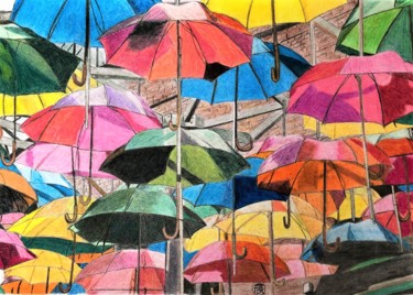 Parasols de toutes les couleurs.