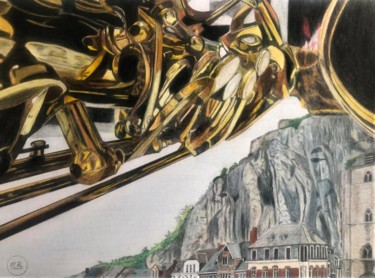 Un saxophone plane sur Dinant